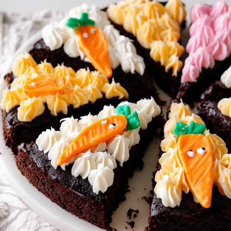 Glasierte Oster Brownies