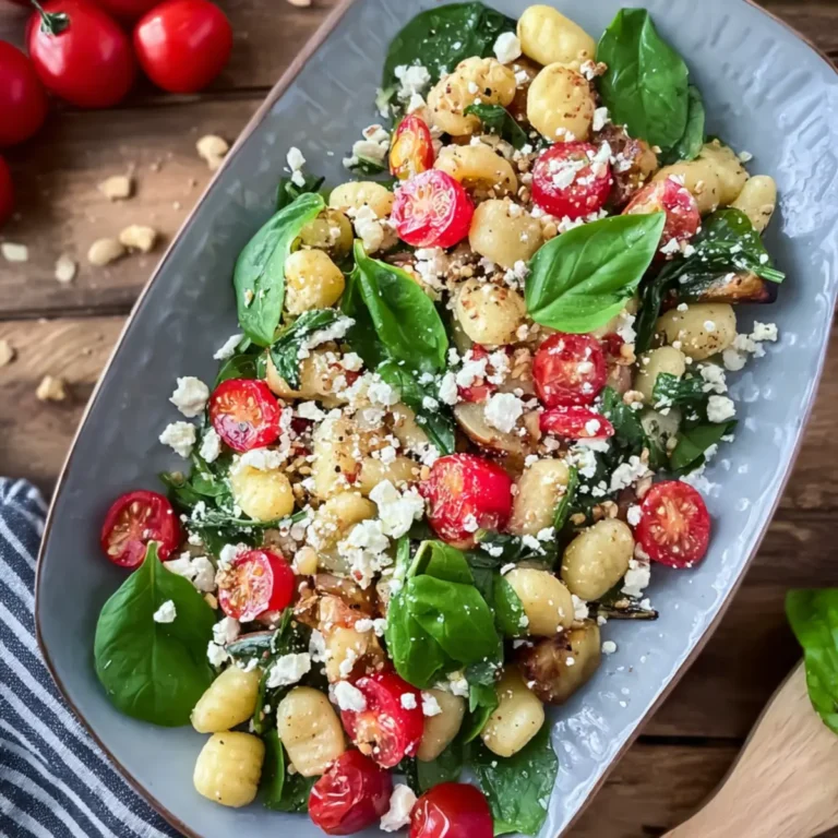 Gnocchi Salat mit Feta und Tomaten