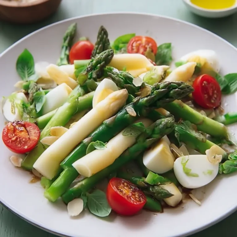Grüner Spargelsalat mit Balsamico Vinaigrette