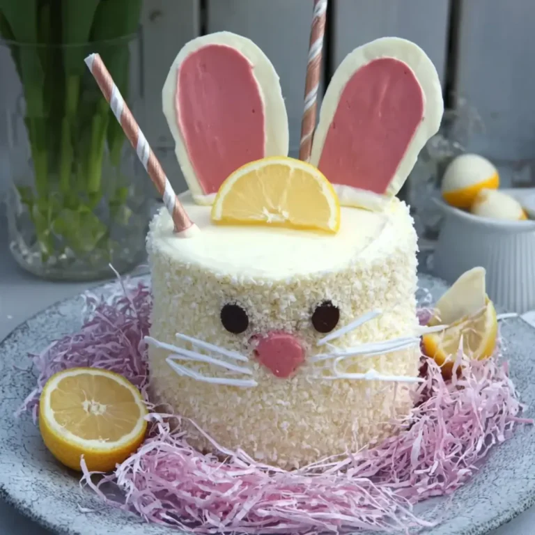 Hasentorte mit Zitronen Quarksahnecreme