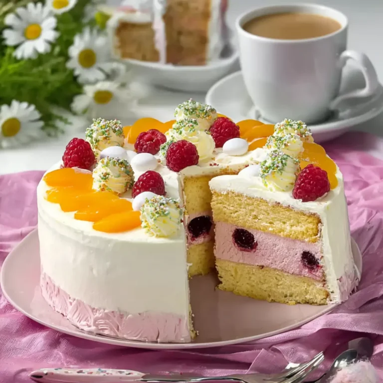 Himbeer Pfirsich Torte