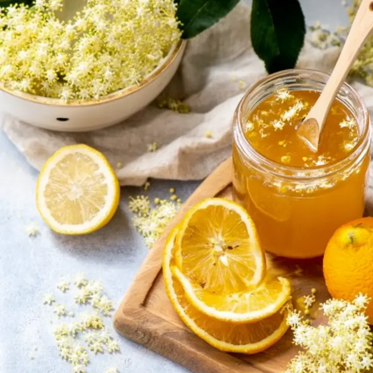Holunderblütengelee mit Orange