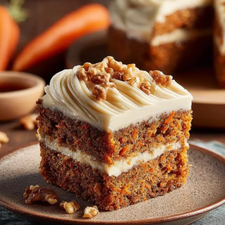 Karottenkuchen mit Walnüssen & Frischkäse Creme