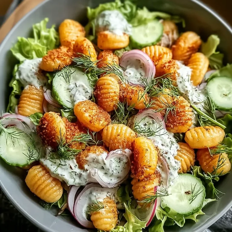 Knuspriger Gnocchi Salat