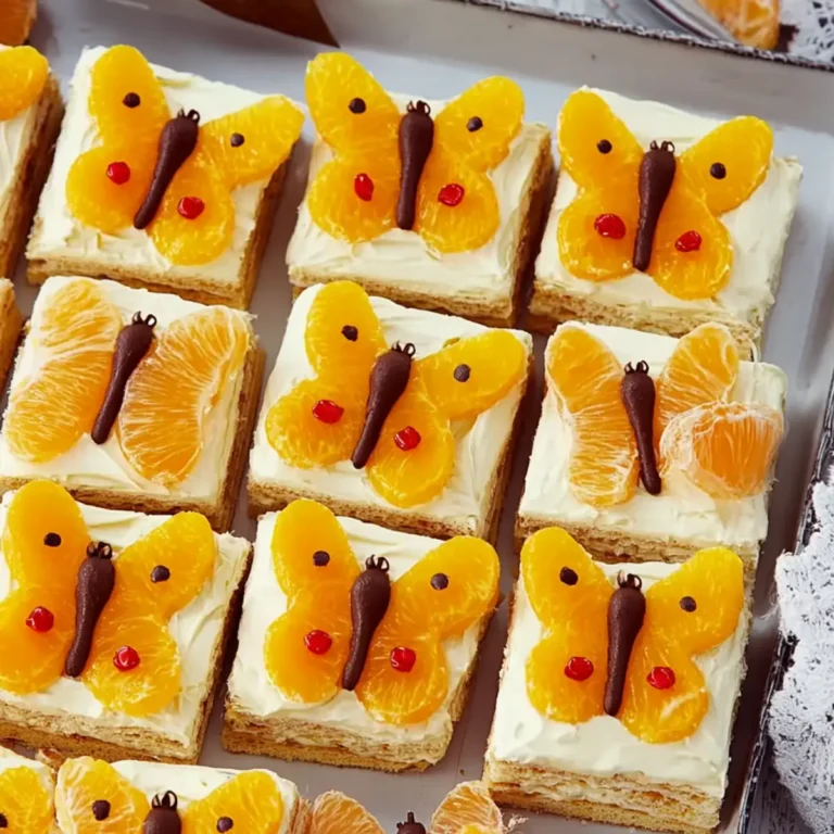 Mandarinen Schmetterlingsschnitten