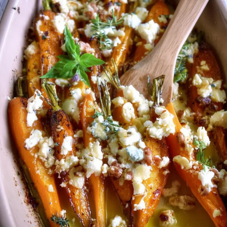 Möhren mit Schafskäse aus dem Ofen