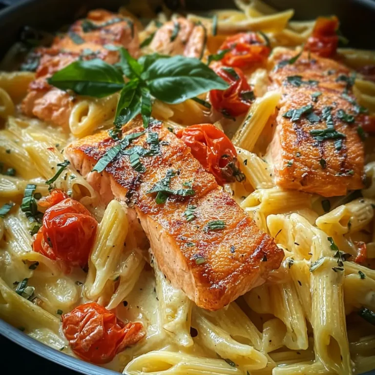 Ofen Lachs Pasta