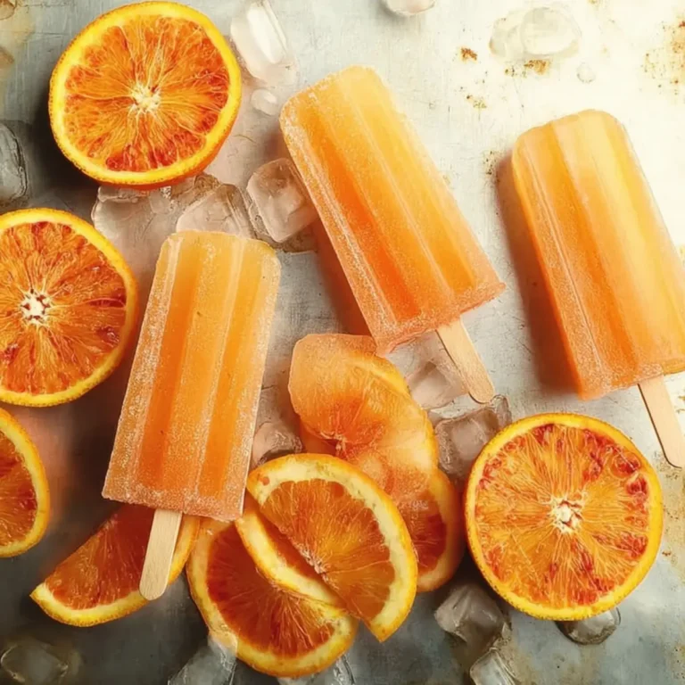 Orangen Wassereis