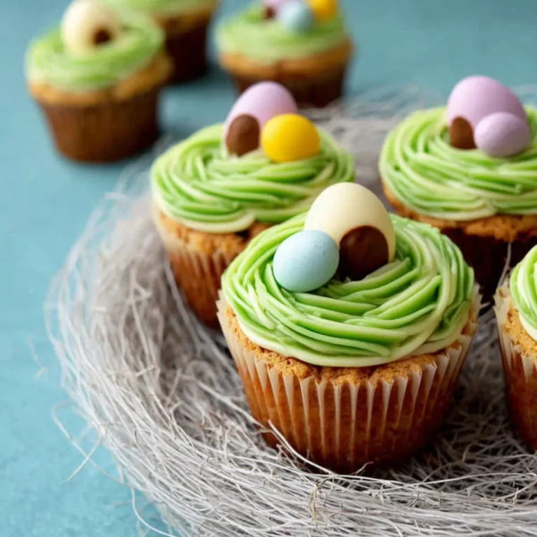 Oster Cupcakes mit weißer Schokolade