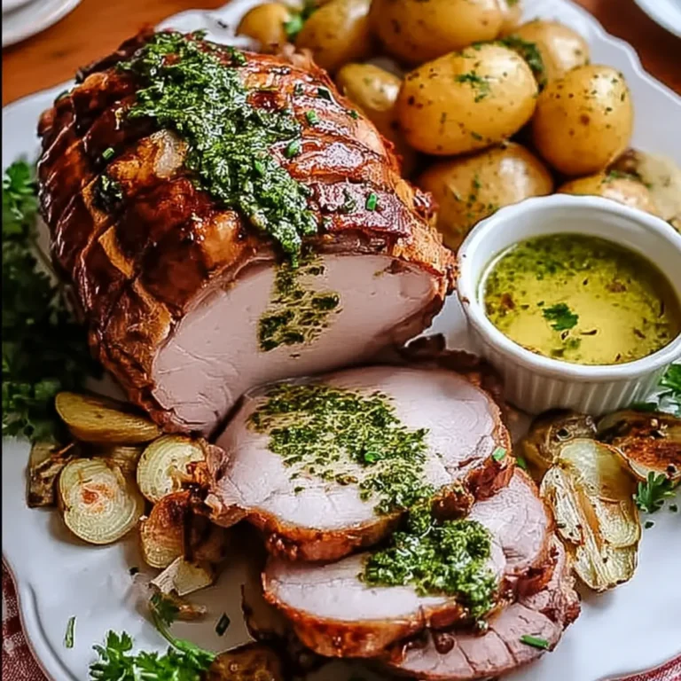 Osterbraten mit Kräutersoße