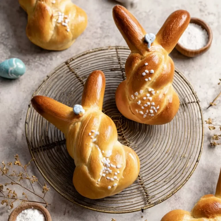 Osterhasen aus Germteig