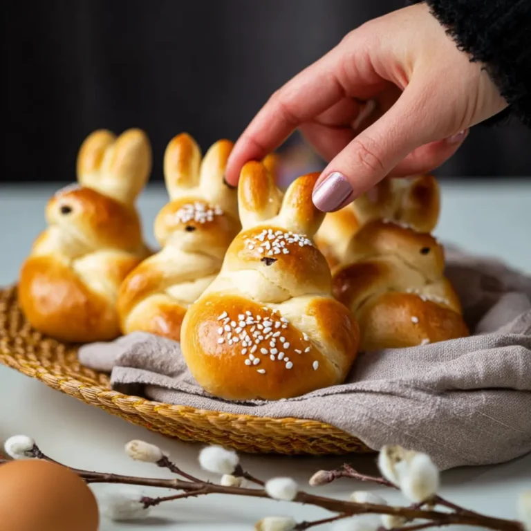 Osterhasen aus Hefeteig