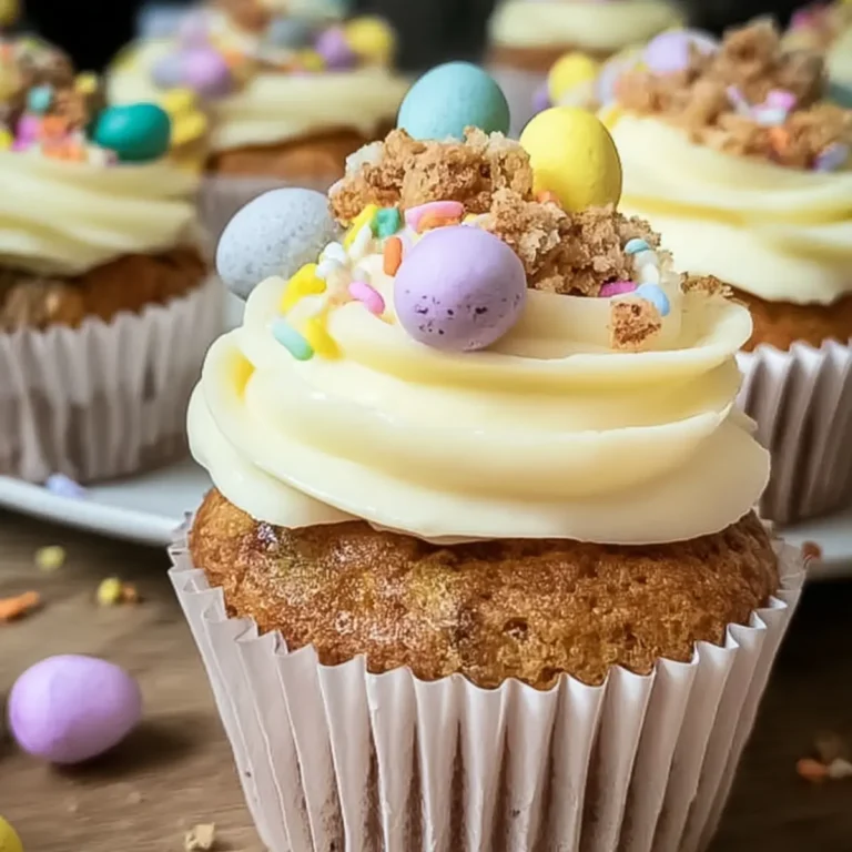 Ostermuffins mit zitronigem Frischkäse Frosting