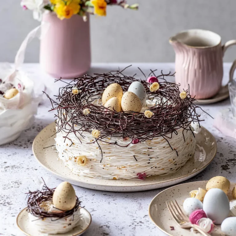 Osternest aus Glasnudeln