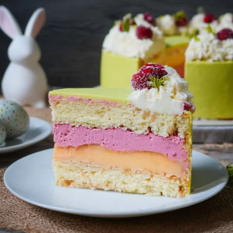 Ostertorte Pfirsich Melba