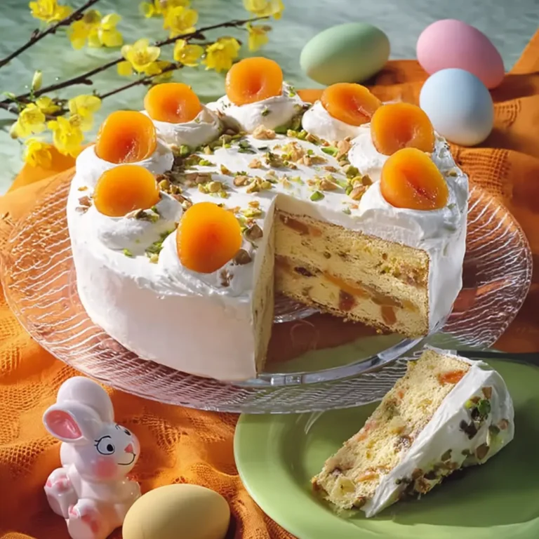 Ostertorte mit Aprikosen und Joghurtcreme