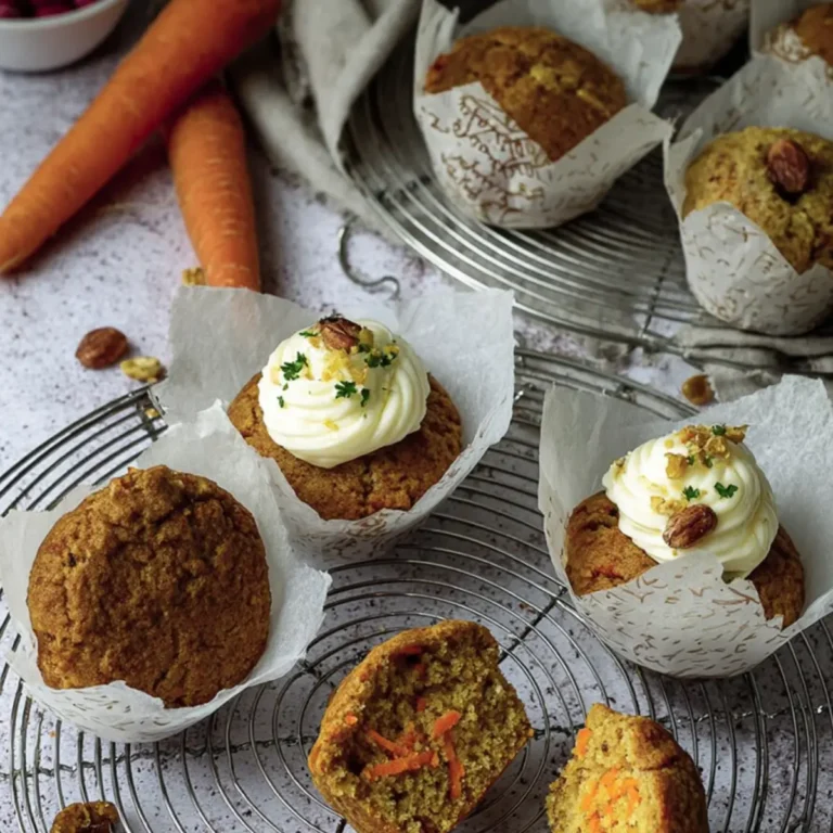 Rübli Muffins mit Frischkäsetopping