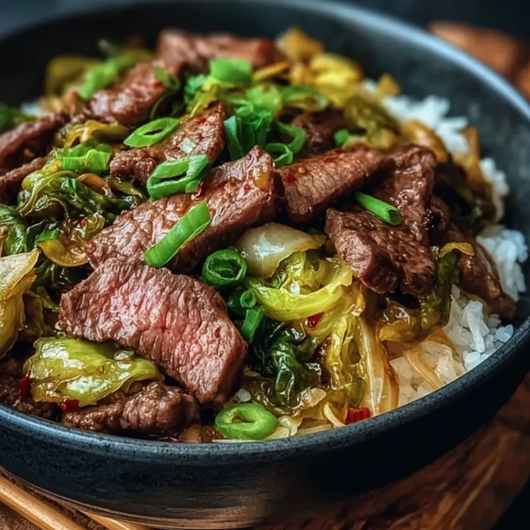 Rindfleisch und Kohl Wok