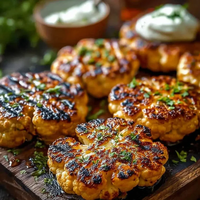 Scharfe Gegrillte Blumenkohlsteaks