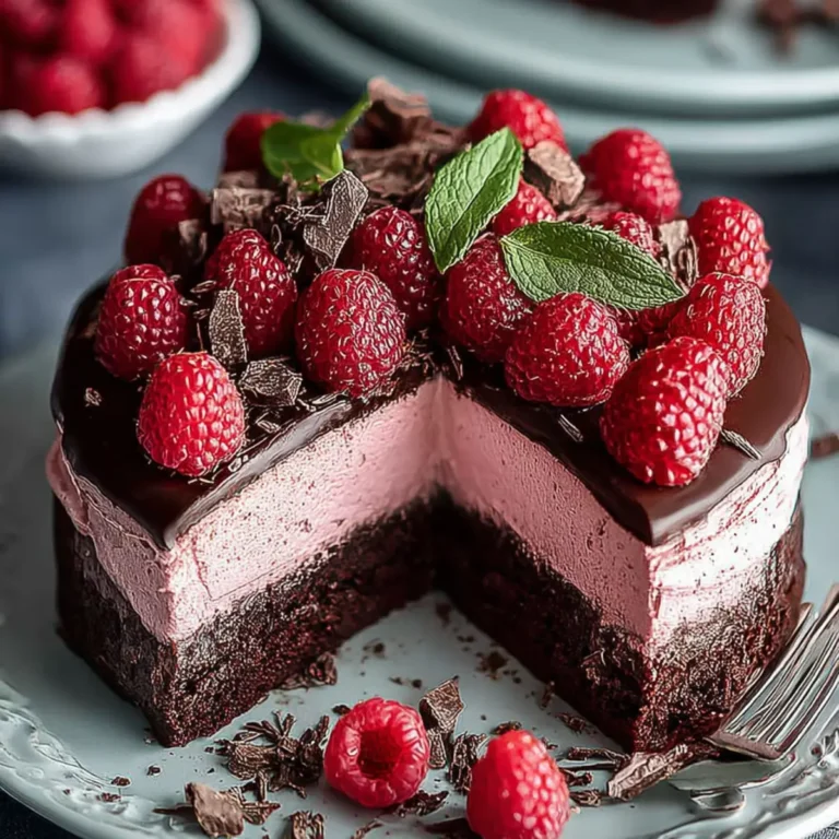 Schoko Himbeer Mousse Kuchen