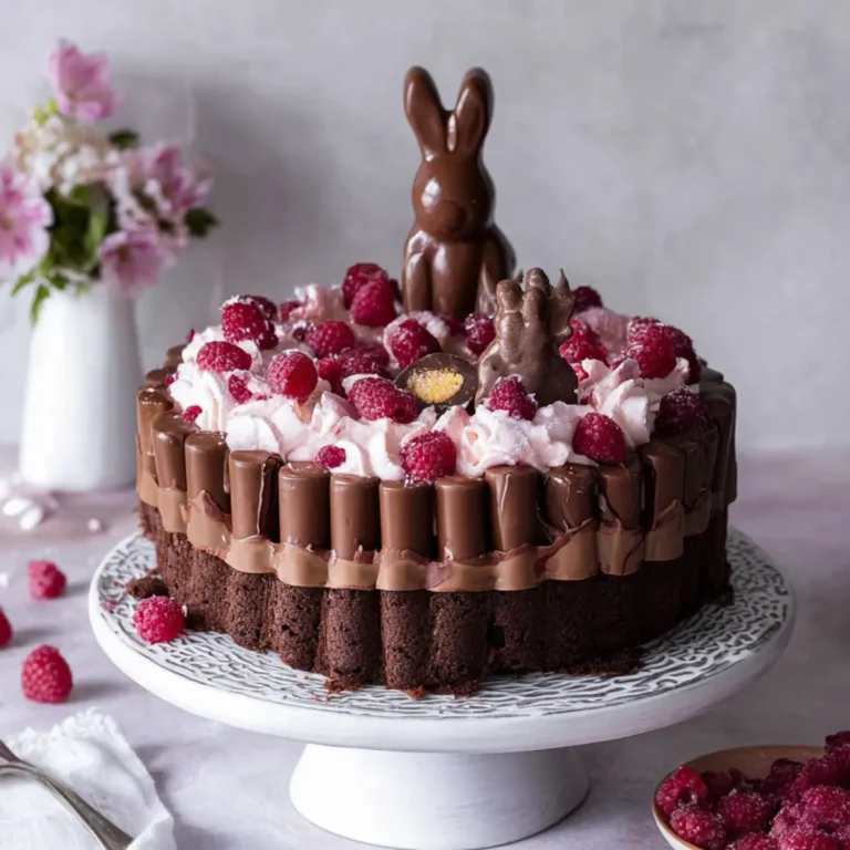 Schokohasen Brownie Himbeertorte