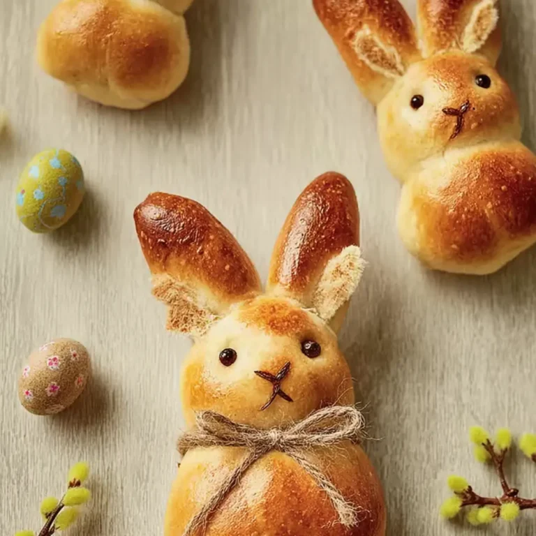 Süße Hefeteig Häschen