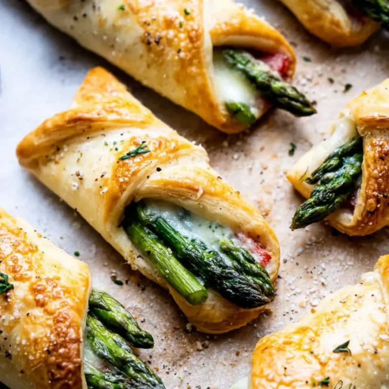 Spargel Blätterteig Päckchen