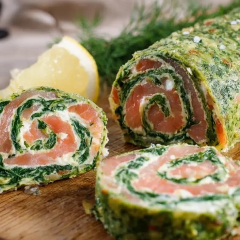 Spinat Lachs Rolle