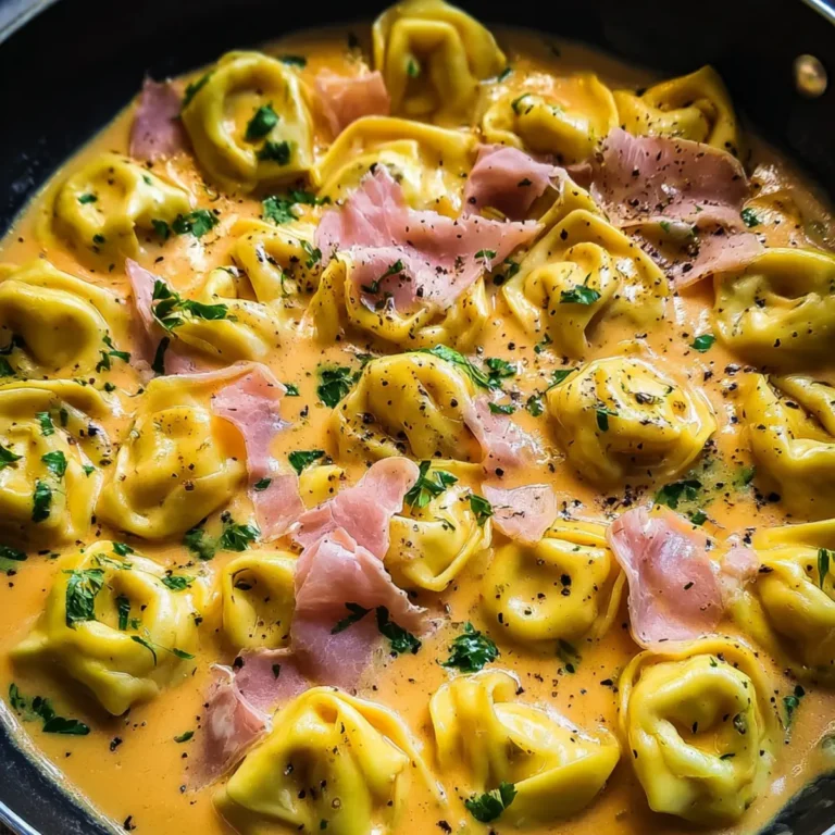 Tortellini mit Schinken Käse Soße
