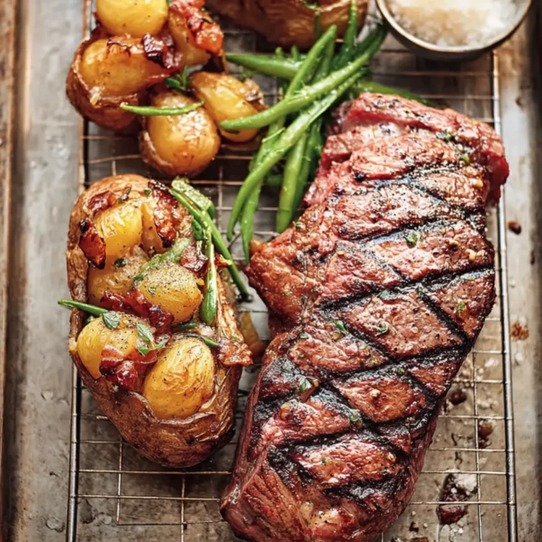 US Roastbeef mit gefüllten Kartoffeln