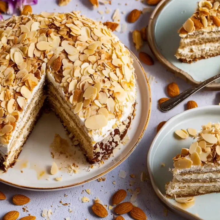 Vegane schwedische Mandeltorte