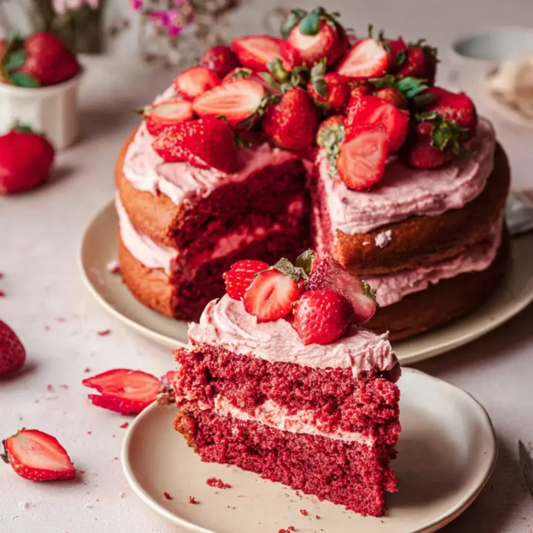 Veganer Erdbeerkuchen