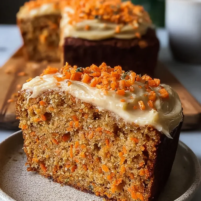 Veganer Karottenkuchen Laib