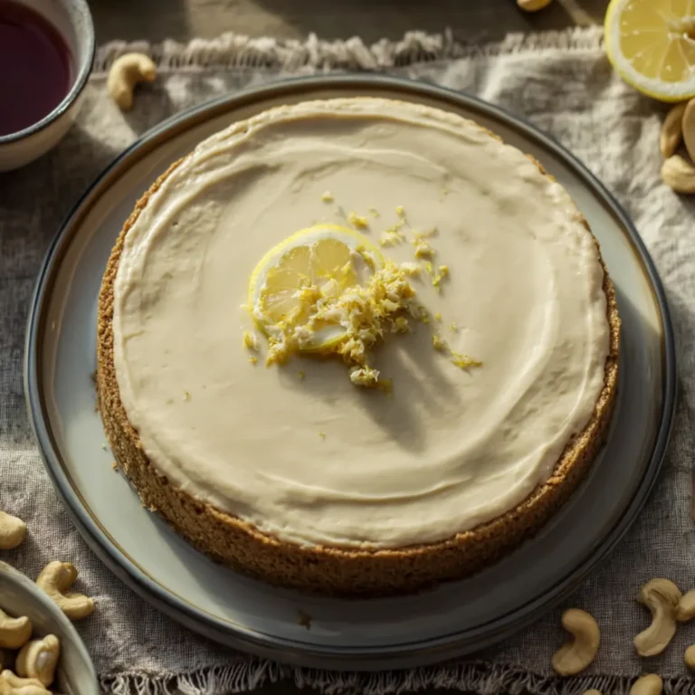 Veganer Käsekuchen mit Cashew