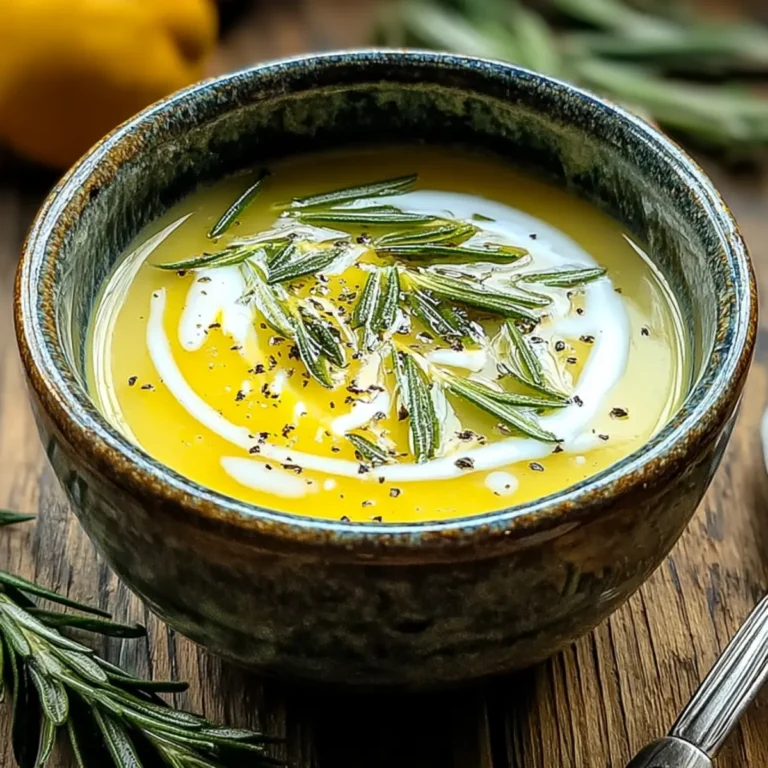 Zitronen Rosmarin Weißbohnensuppe
