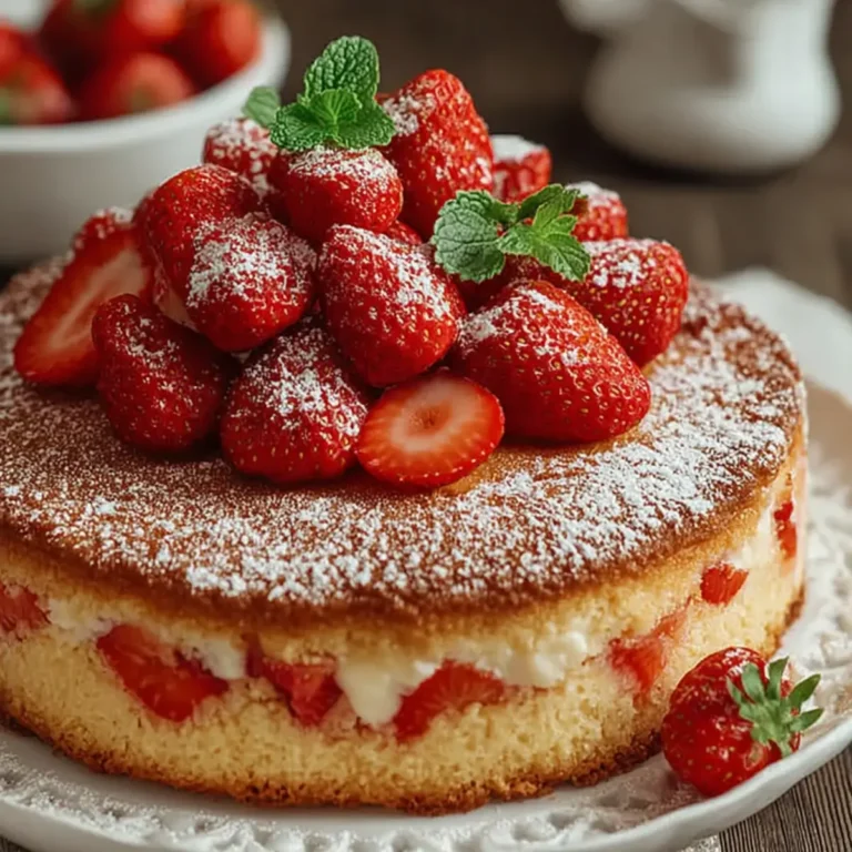 Biskuitboden für Erdbeerkuchen