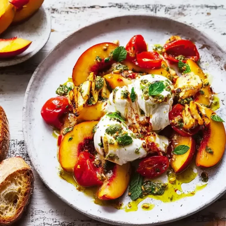 Burrata mit Nektarinen