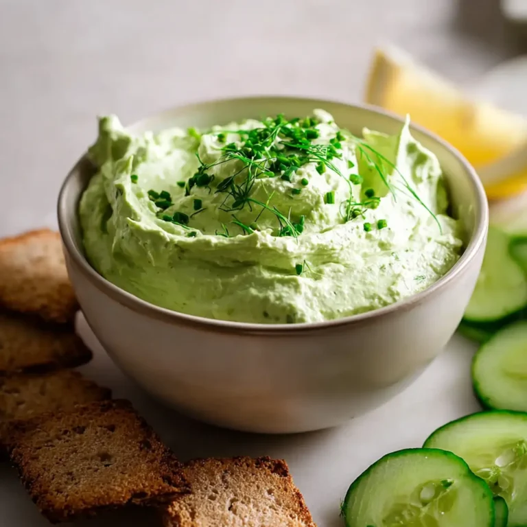 Cremiger Avocado Gurken Green Goddess Dip