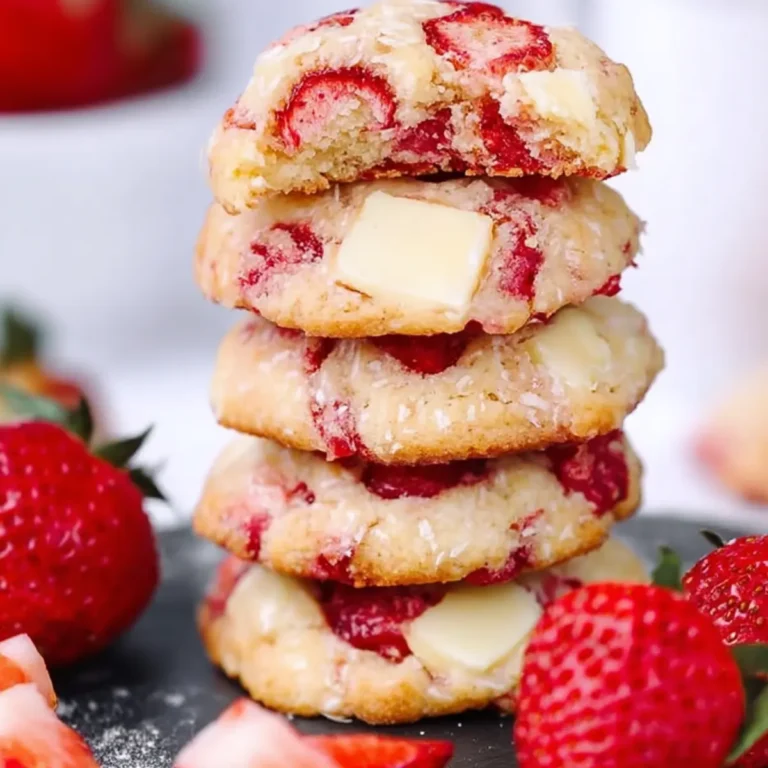Erdbeer Frischkäse Cookies