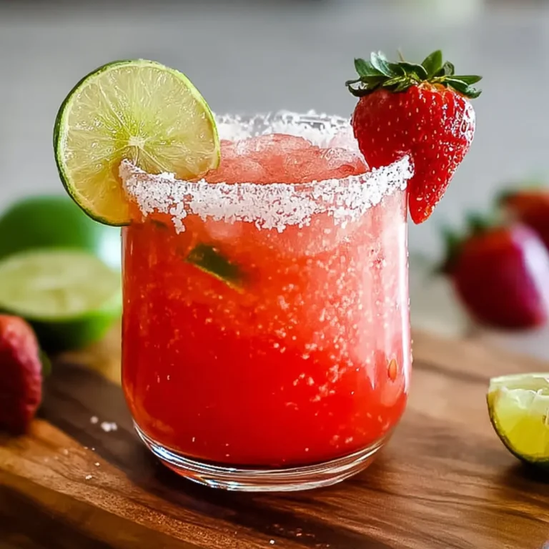 Erdbeer Limette Mocktail Margarita
