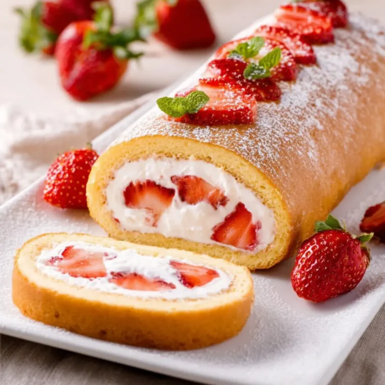 Erdbeer Sahne Rolle