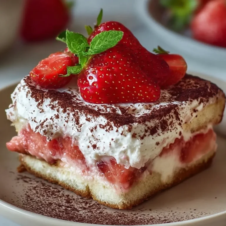 Erdbeer Tiramisu Mascarpone