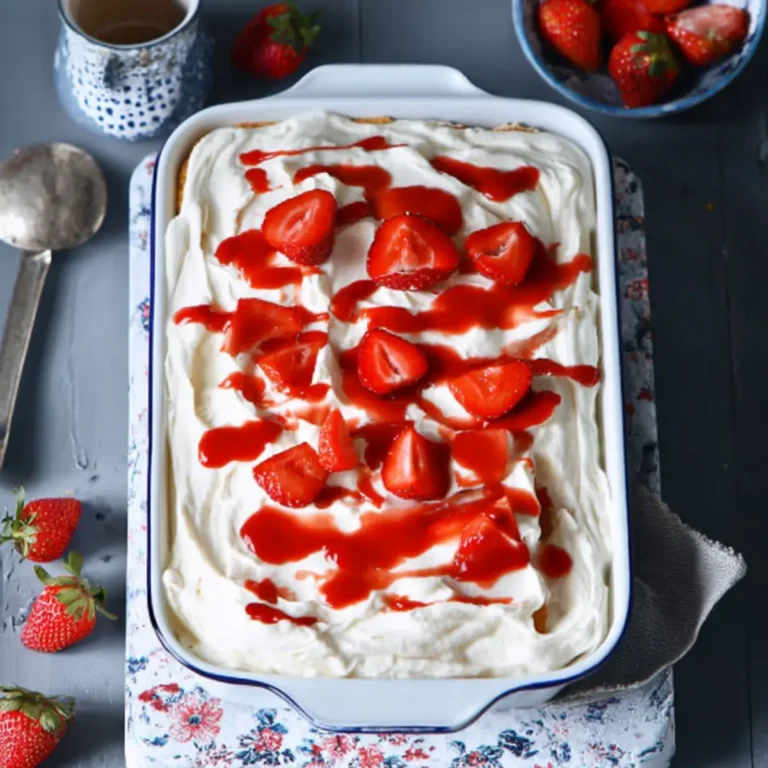 Erdbeer Tiramisu mit Vanille Mascarpone Creme und Löffelbiskuits