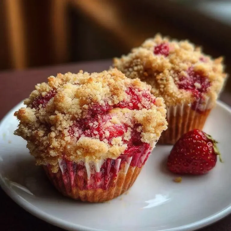 Erdbeermuffins mit Streuseln