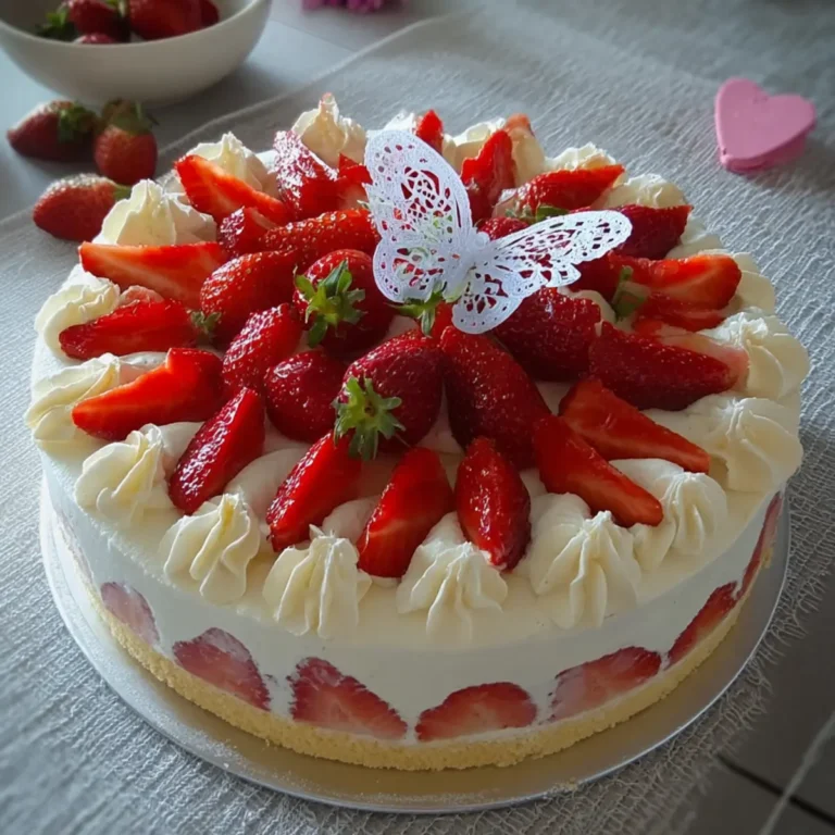 Erdbeertorte mit zarter Joghurtcreme