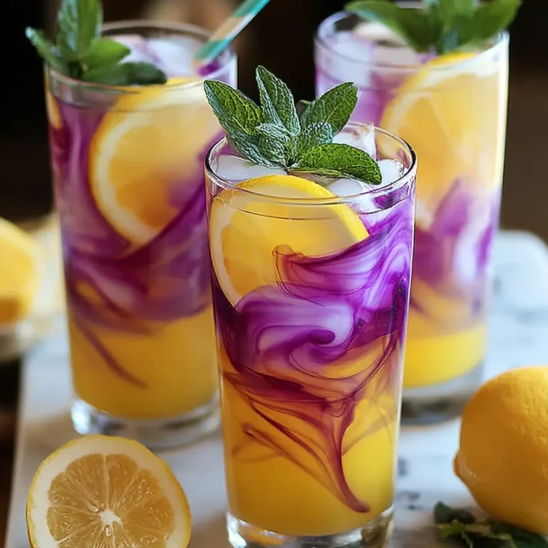 Farbwechselnde Limonade