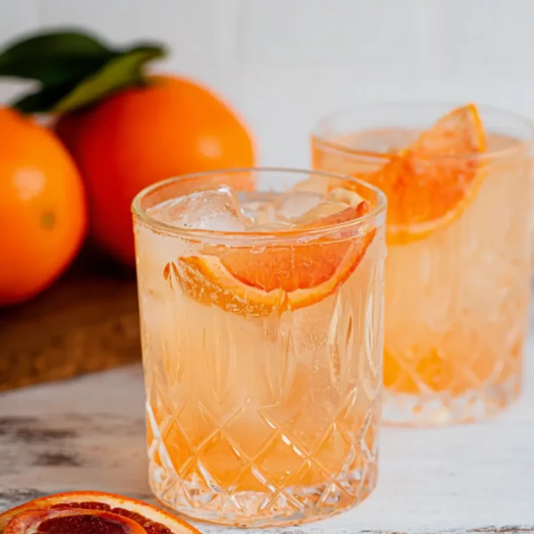 Fruchtiger Aperitif mit Orange und Ginger Ale