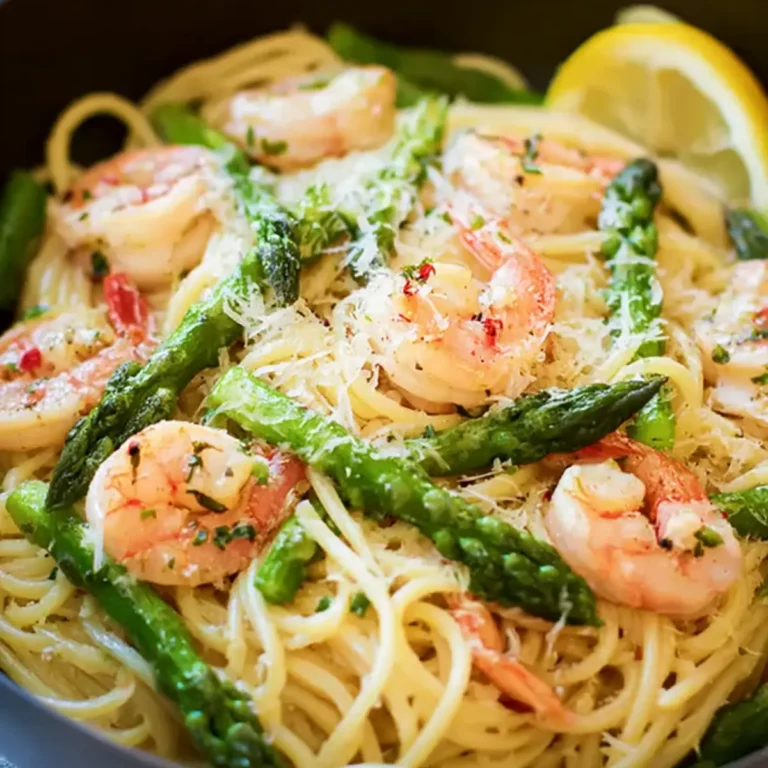 Garnelen Spargel Pasta