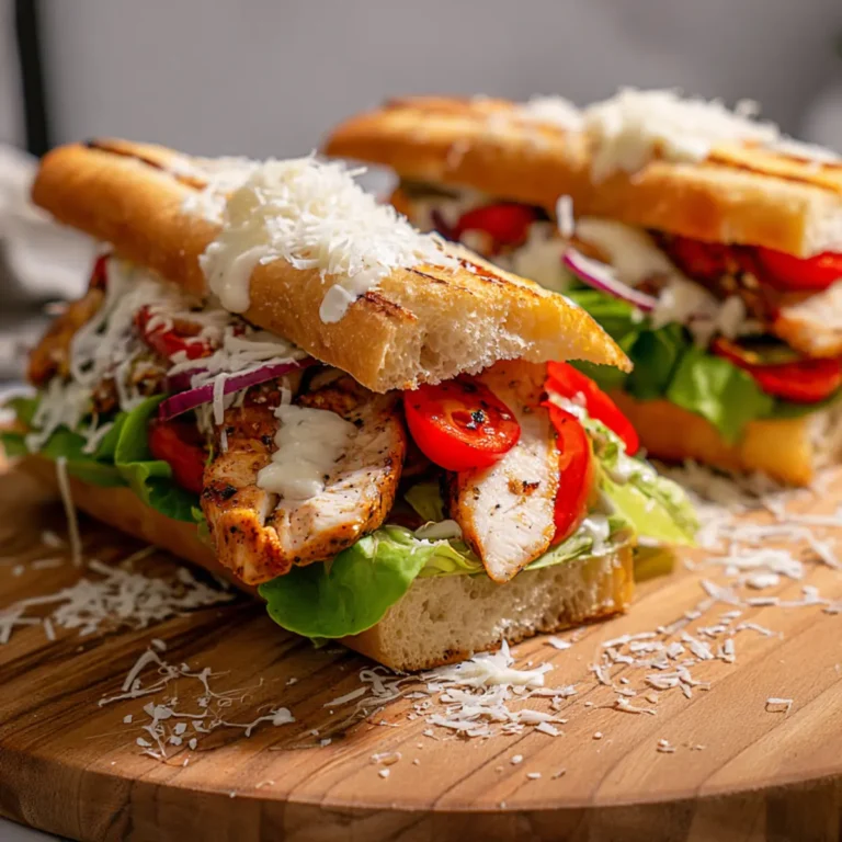 Gegrilltes Hähnchen Sommersandwich