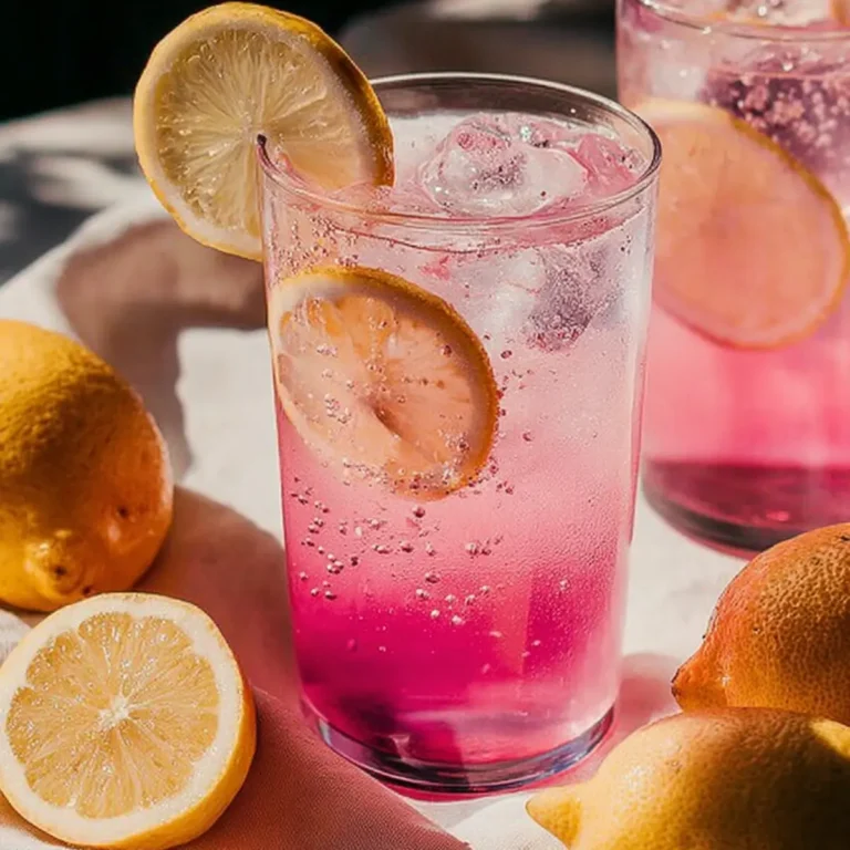 Geschlagene Pink Zitronenlimonade